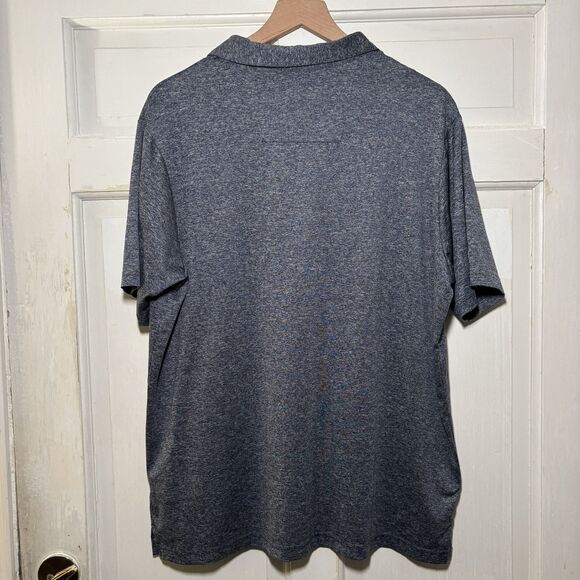 New England Patriots Antigua Logo Polo Shirt Men XL Gray Red Stripe Performance - Picture 6 of 8